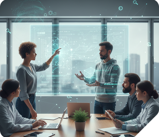 team-collaborating-on-digital-data
